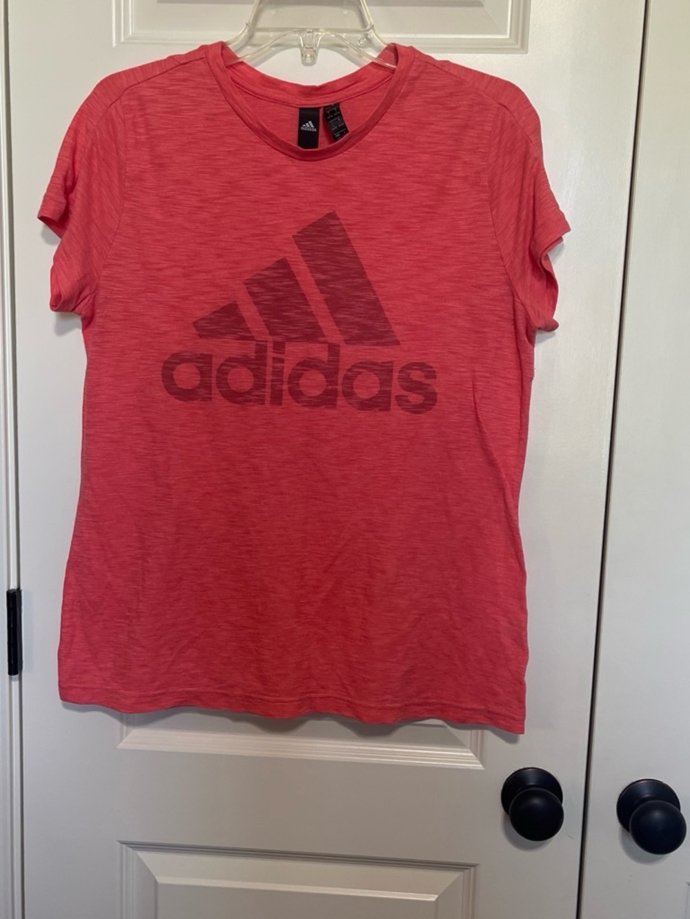 adidas Pink Short Sleeve Logo Tee